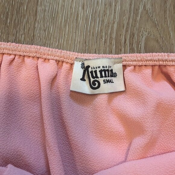 SHOW ME YOUR MUMU Pink Mini Off The Shoulder Dress Small - Picture 6 of 7